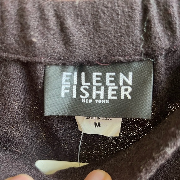 Eileen Fisher Wool Crepe Pull-On Skirt - Port Merlot - Holiday Chic - Sz Med - Picture 5 of 7